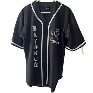Beyonce Renaissance 2023 World Tour Baseball Button Up NENE Large Jersey New